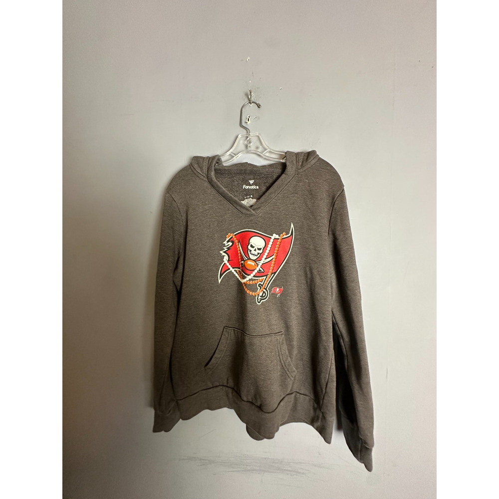 Mens Tampa Bay Buccaneers NFL Fanatics Hoodie L Embroidered Logo Front /Back